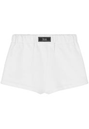 Versace logo-embroidered cotton shorts - Weiß