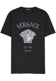 Versace T-Shirt mit Medusa-Print - Schwarz