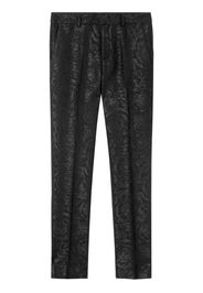 Versace Hose mit Barocco-Jacquardmuster - Schwarz