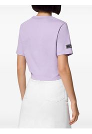 Versace T-Shirt mit verdrehtem Detail - Violett