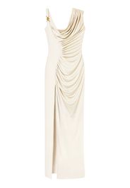 Versace Asymmetrisches Seidenkleid - Nude