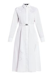Versace Kleid mit Lochstickerei - Weiß