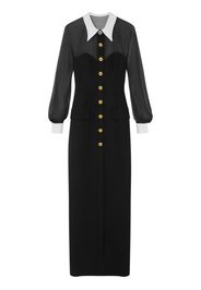 Versace Maxikleid aus Seide - Schwarz