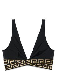 Versace Bikinioberteil mit Greca-Detail - Schwarz