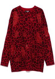 Versace leopard-print sweater - Rot
