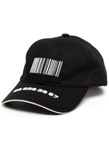 VETEMENTS barcode-print baseball cap - Schwarz