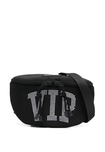 VETEMENTS rhinestone-embellished belt bag - Schwarz