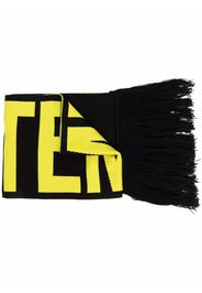 VETEMENTS Double-logo merino scarf - Schwarz