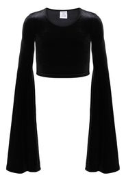 VETEMENTS Tanktop aus Velours - Schwarz