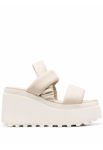 Vic Matie padded wedge sandals - Nude
