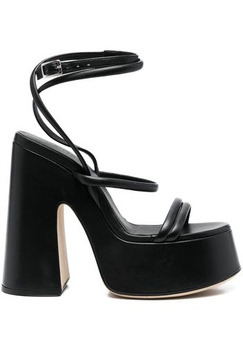 Vic Matie strappy leather sandals - Schwarz