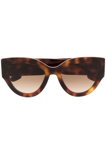 Victoria Beckham Eyewear tortoiseshell-effect cat-eye sunglasses - Mehrfarbig