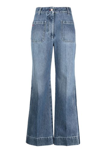 Victoria Beckham Alina high waist jeans - Blau