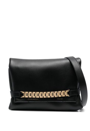 Victoria Beckham mini Chain Pouch leather clutch - Schwarz