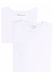 Victoria Beckham logo patch organic cotton T-shirt - Weiß