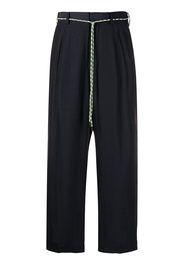 Viktor & Rolf Hose mit Kordelgürtel - Blau