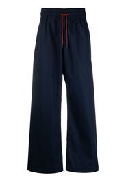 Viktor & Rolf flared drawstring-waist trousers - Blau