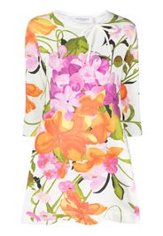 Viktor & Rolf Kleid mit Blumen-Print - Weiß