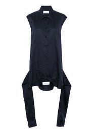 Viktor & Rolf Upside Down Hemdkleid aus Popeline - Blau