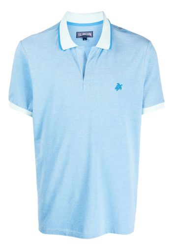 Vilebrequin Palatin logo-embroidered polo shirt - Blau