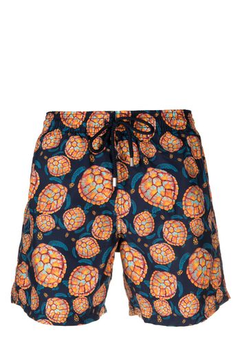 Vilebrequin Badeshorts mit Schildkröten-Print - Blau