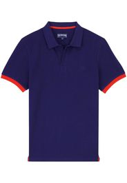 Vilebrequin Besticktes Poloshirt aus Bio-Baumwolle - Blau