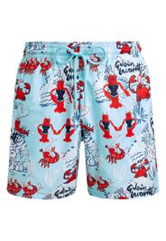 Vilebrequin Badeshorts mit Krebs-Print - Blau