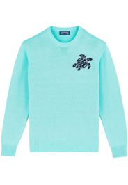 Vilebrequin embroidered-logo sweater - Blau