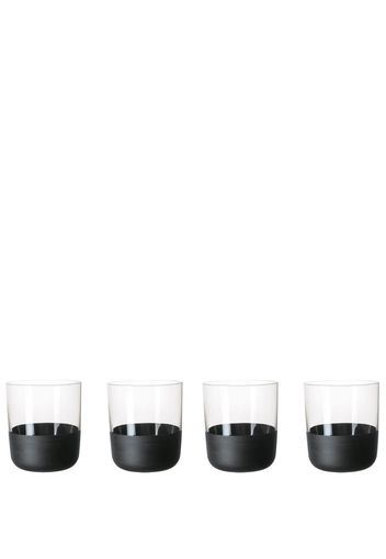 Villeroy & Boch Manufacture Rock whiskey glass (set of 4) - Schwarz