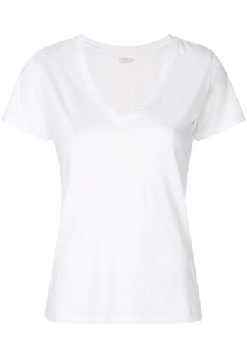 Vince T-Shirt mit V-Ausschnitt - Weiß