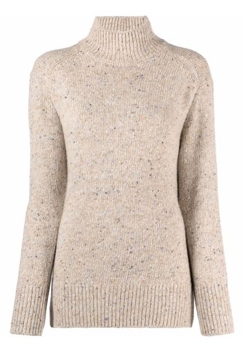 Vince Rollkragenpullover aus Wolle - Nude