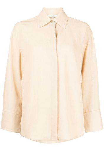 Vince tie-fastened long-sleeved shirt - Gelb