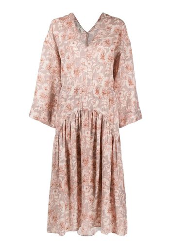 Vince Dahlia double v-neck dress - Rosa