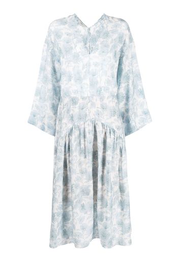 Vince Dahlia double v-neck dress - Blau