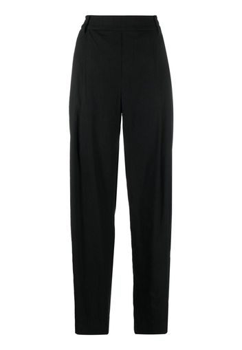 Vince pleat-front straight leg trousers - Schwarz