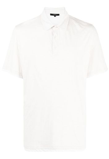 Vince Gestreiftes Poloshirt - Nude