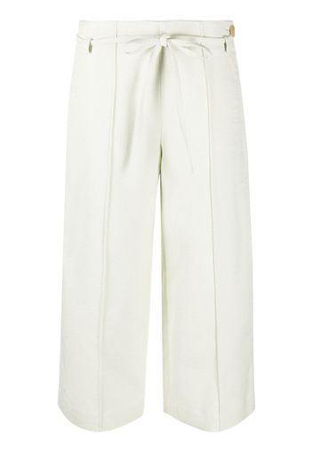 Vince cropped panama trousers - Grün