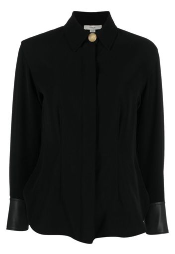 Vince button-down fitted shirt - Schwarz