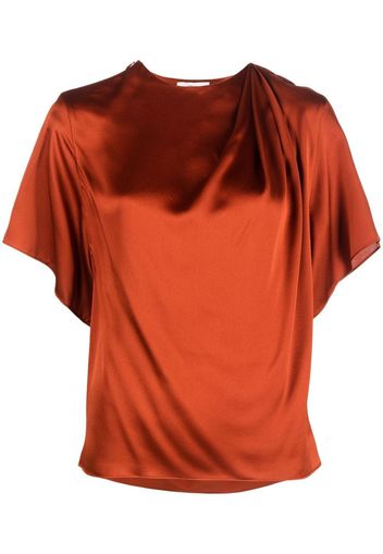 Vince draped silk top - Braun