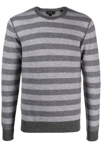 Vince striped knit jumper - Grau