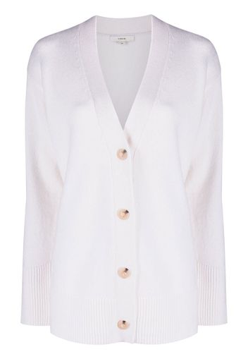 Vince Weekend V-neck ribbed cardigan - Weiß