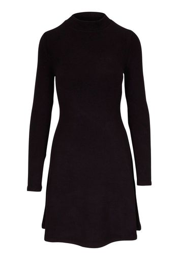 Vince high-neck flared dress - Schwarz