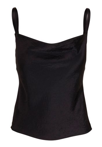 Vince Camisole-Top mit Wasserfallausschnitt - Schwarz