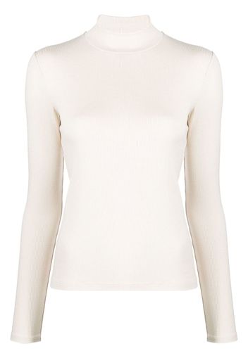 Vince ribbed roll-neck jumper - Nude