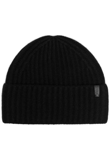 Vince rib-knit cashmere beanie - Schwarz