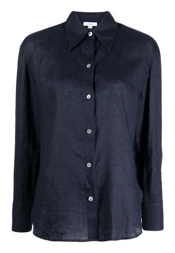 Vince long-sleeve linen shirt - Blau