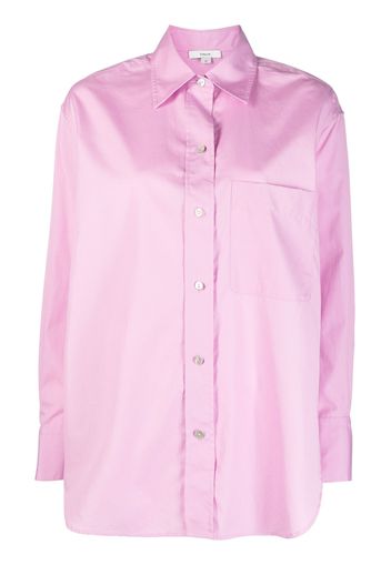 Vince long-sleeve cotton shirt - Rosa