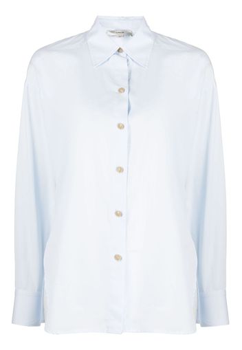 Vince long-sleeved cotton shirt - Blau