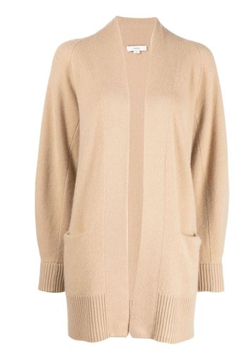 Vince open-front cashmere cardi-coat - Nude