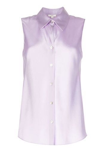 Vince sleeveless silk shirt - Violett